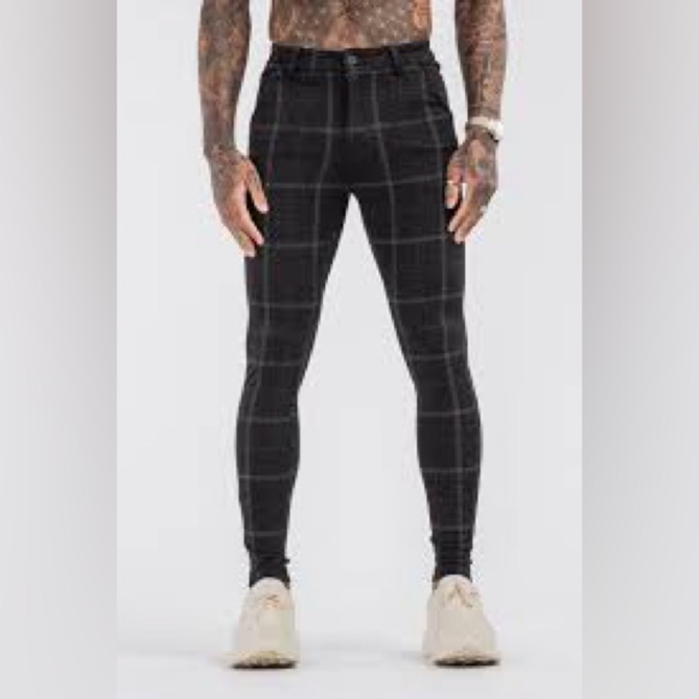 ICON. Amsterdam Men’s Slim Fit Plaid Pants